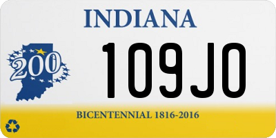 IN license plate 109JO