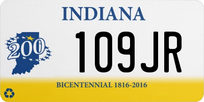 IN license plate 109JR