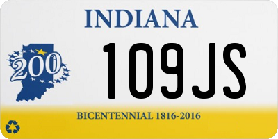 IN license plate 109JS