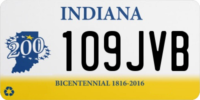 IN license plate 109JVB