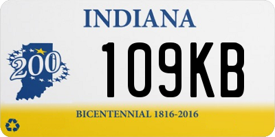 IN license plate 109KB