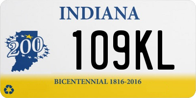 IN license plate 109KL