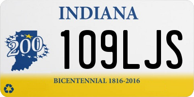 IN license plate 109LJS