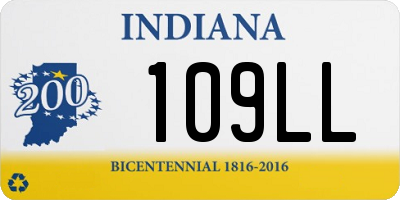 IN license plate 109LL