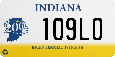 IN license plate 109LO