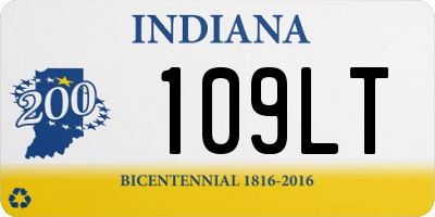 IN license plate 109LT