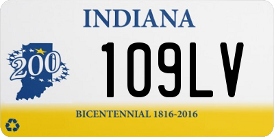 IN license plate 109LV