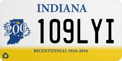 IN license plate 109LYI