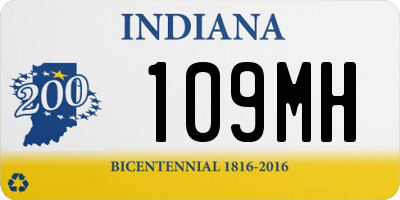 IN license plate 109MH