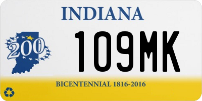 IN license plate 109MK