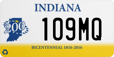 IN license plate 109MQ