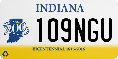 IN license plate 109NGU