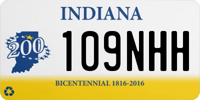 IN license plate 109NHH