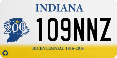 IN license plate 109NNZ