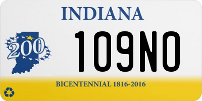 IN license plate 109NO
