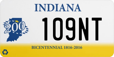 IN license plate 109NT
