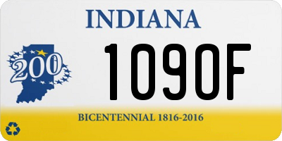 IN license plate 109OF