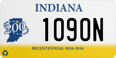 IN license plate 109ON