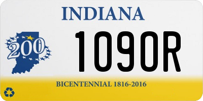 IN license plate 109OR