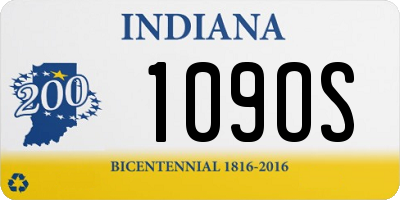 IN license plate 109OS