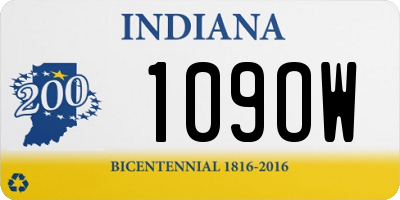 IN license plate 109OW