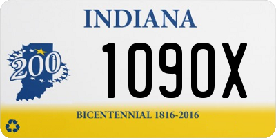 IN license plate 109OX