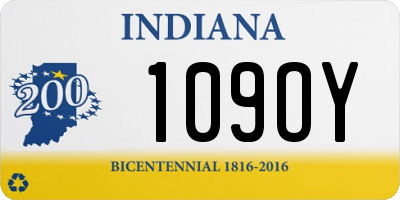 IN license plate 109OY