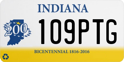 IN license plate 109PTG