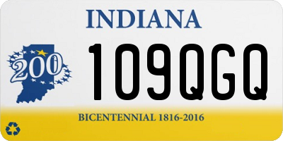 IN license plate 109QGQ