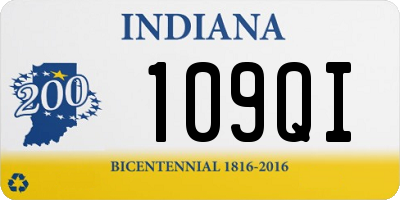 IN license plate 109QI
