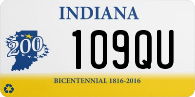 IN license plate 109QU