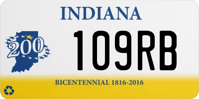 IN license plate 109RB