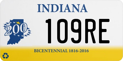 IN license plate 109RE