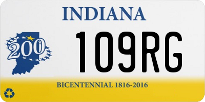 IN license plate 109RG