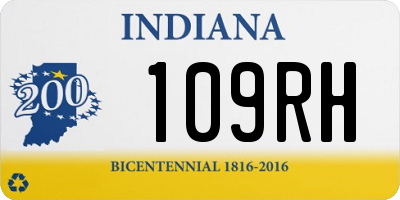 IN license plate 109RH