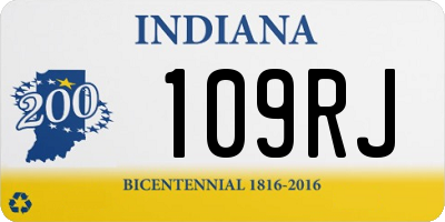 IN license plate 109RJ