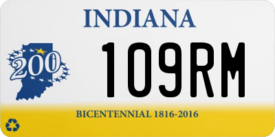 IN license plate 109RM