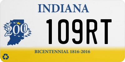 IN license plate 109RT