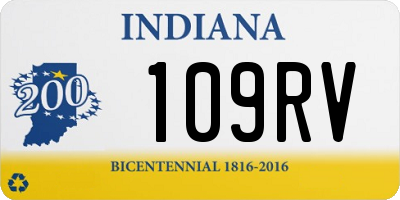 IN license plate 109RV