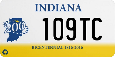 IN license plate 109TC