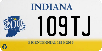 IN license plate 109TJ