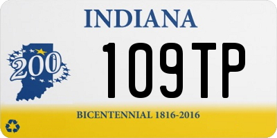 IN license plate 109TP