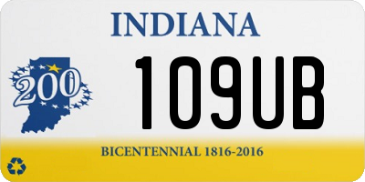 IN license plate 109UB