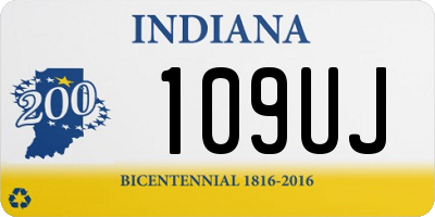 IN license plate 109UJ