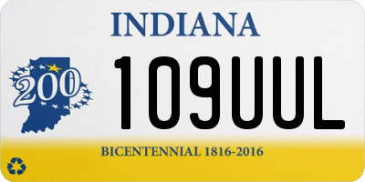 IN license plate 109UUL