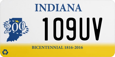 IN license plate 109UV