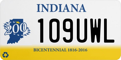 IN license plate 109UWL