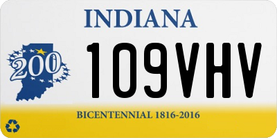 IN license plate 109VHV