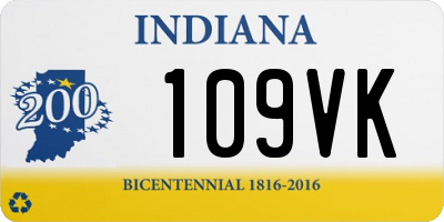 IN license plate 109VK