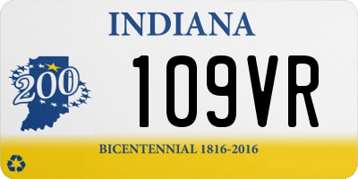 IN license plate 109VR